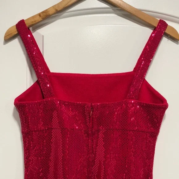 Like new! - ST. JOHN COUTURE Pink Sequined Evening Gown Maxi Dress - Picture 7 of 16